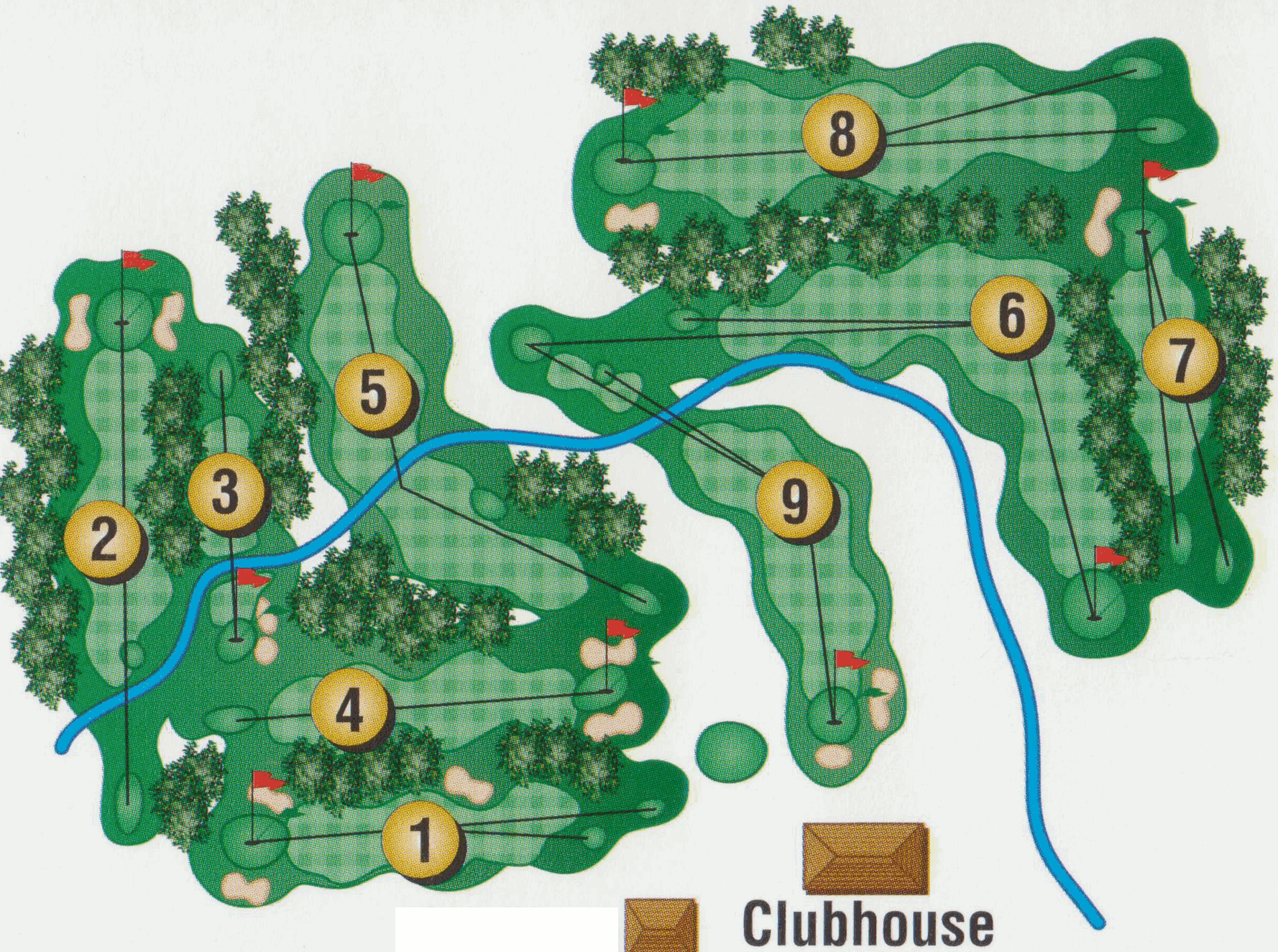 Hubbard Trail Course Layout Map